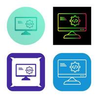 Unique Code Optimization Vector Icon