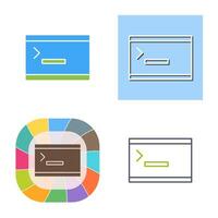 Unique Console Vector Icon