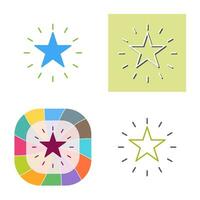 Unique Star Vector Icon