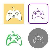 icono de vector de consola de juegos único