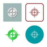 Unique Target Vector Icon