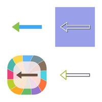 Unique Left Arrow Vector Icon