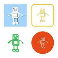 Unique Robot Vector Icon