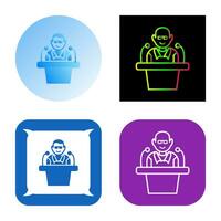 Unique Lecture Vector Icon