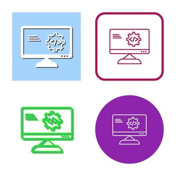 icono de vector de optimización de código único