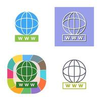 Unique World Wide Web Vector Icon