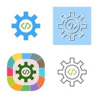 Unique Code Optimization Vector Icon