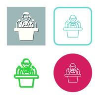 Unique Lecture Vector Icon