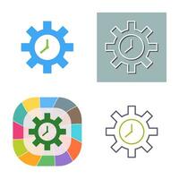 icono de vector de optimización de tiempo único