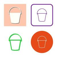 Water Bucket Vector Icon