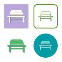 Garden Bench Vector Icon