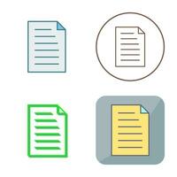 Unique Document Vector Icon