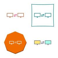 Unique Sharing Systems Vector Icon