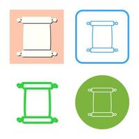 Scroll of Paper Vector Icon