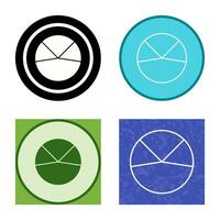 icono de vector de análisis de gráfico circular