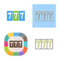 Triple Sevens Vector Icon