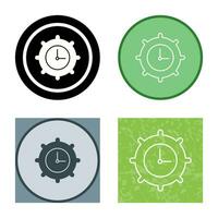 Time Settings Vector Icon