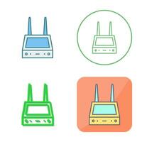 Unique Router Vector Icon