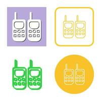 icono de vector de walkie-talkie