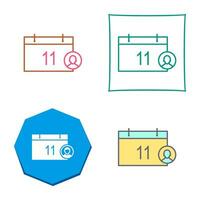 Unique Event Management Vector Icon