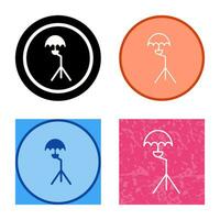 Unique Umbrella Stand Vector Icon