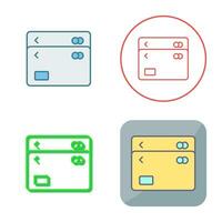 Unique Multiple Cards Vector Icon