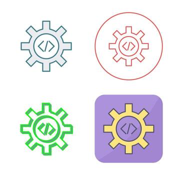Unique Code Optimization Vector Icon