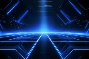 Sapphire futuristic technology style template background, AI Generative photo