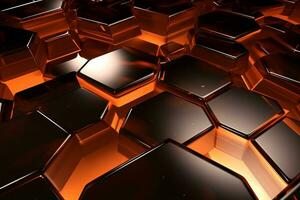 Toffee futuristic technology style template background, AI Generative photo