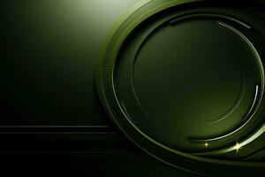 Olive futuristic technology style template background, AI Generative photo