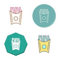 Unique French Fries Vector Icon