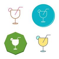 icono de vector de bebidas únicas