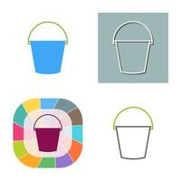 Water Bucket Vector Icon