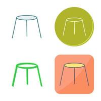 Unique Stool Vector Icon