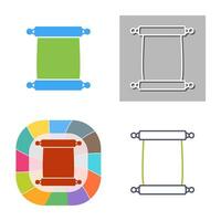 Scroll of Paper Vector Icon