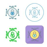 Unique Data Security Vector Icon