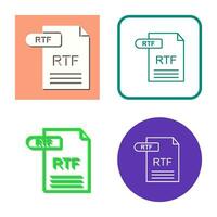 RTF Vector Icon