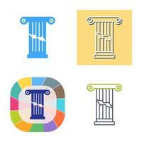 Broken Pillar Vector Icon