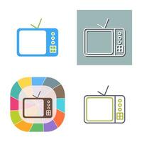 icono de vector de televisor