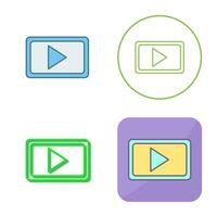 icono de vector de comunicación de video único