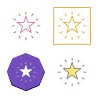 Unique Star Vector Icon