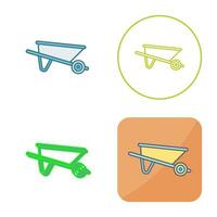 Wheelbarrow Vector Icon