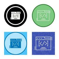 Web Coding Vector Icon