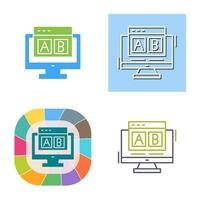 AB Testing Vector Icon