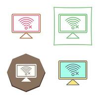 Disconnected Network Vector Icon