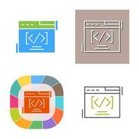 Web Coding Vector Icon