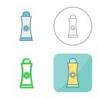 Sunblock Cream Vector Icon