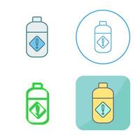 Pesticide Bottle Vector Icon