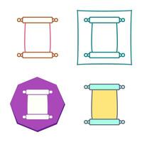 Scroll of Paper Vector Icon