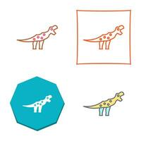 icono de vector de dinosaurio